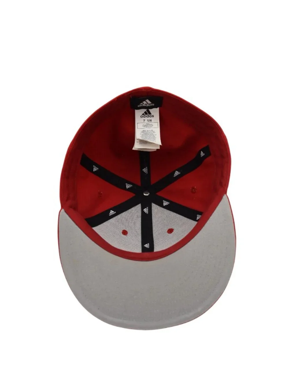 Adidas Sacred Heart University SHU Red Fitted Hat 7 1/4 Flat Brim Cap